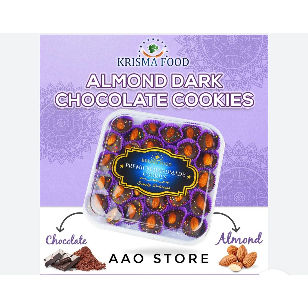 

Krisma Almond Dark Chocolate Cookies