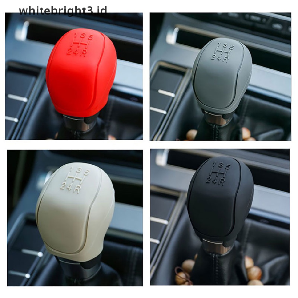 (whitebright3.id) Cover Knob Persneling Mobil Bahan Silikon Anti Slip