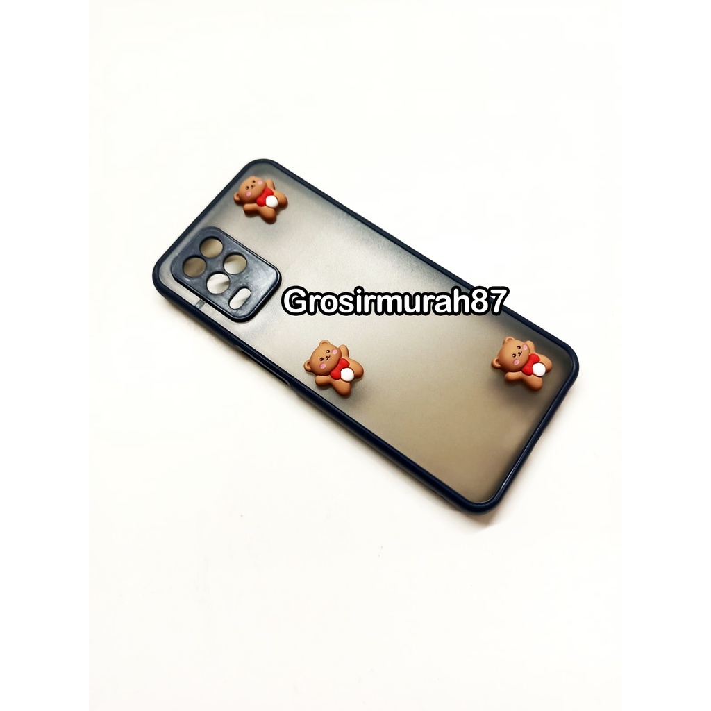 candy macaron softcase case tebal kondom hp Realme 8 5G Pink maroon kuning hitam navy