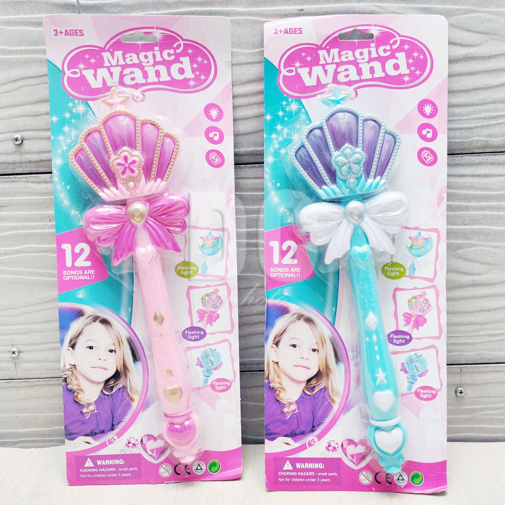 Magic Wand Star Crown Mainan Tongkat Peri Fairy Lampu &amp; Suara