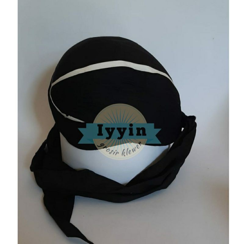 Blangkon Sunan Hitam Lis Putih