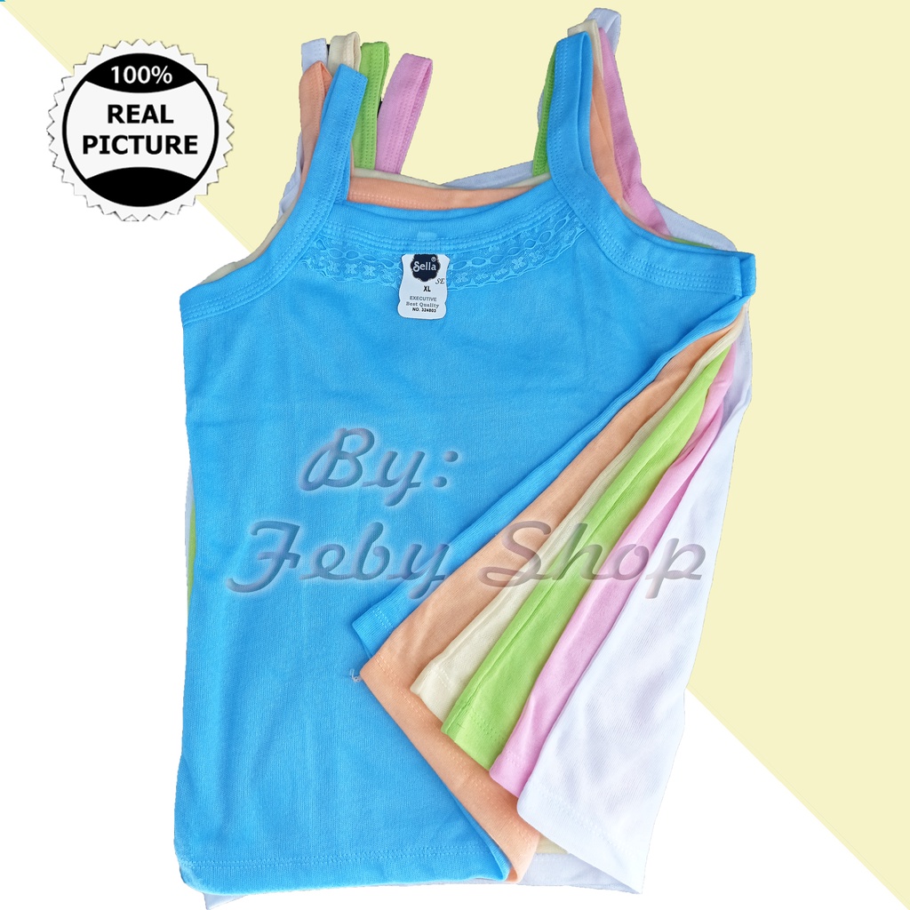 Kamisol Tanktop Kaos Dalam Wanita Anak Remaja dan Dewasa Best Quality