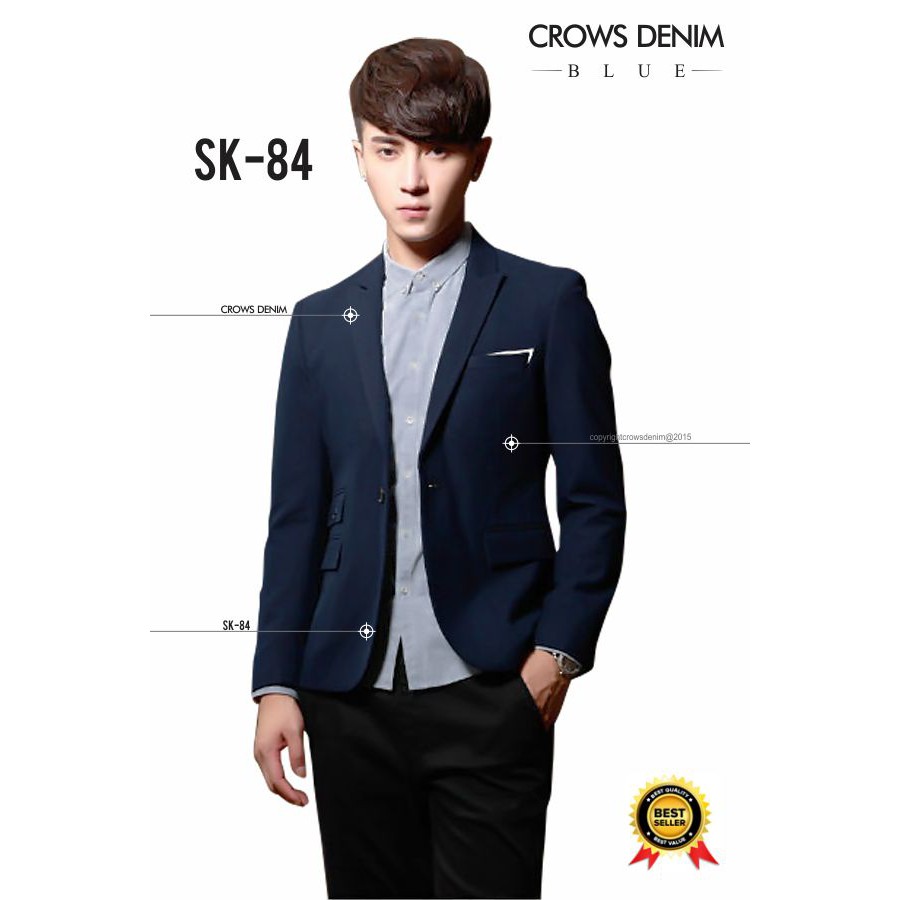 JAS NAVY PRIA, JAS SLIMFIT, JAS NIKAH, JAS WEDDING, JAS PENGANTIN, JAS ORI CROWS DENIM, SK84