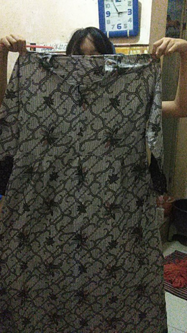 Batik Couple Gamis Couple Sriwedari Maxi Bumil / Busui Katun Halus Allsize Terbaru Termurah