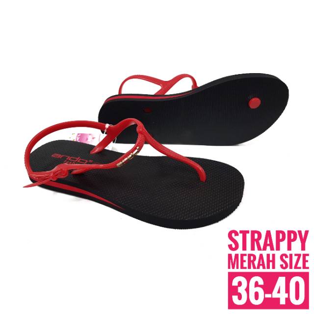 Ando Strappy Sandal Jepit Tali Wanita Ukuran 36-40