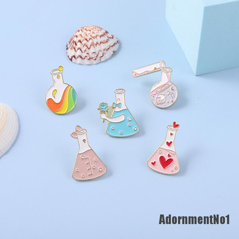 (Adornmentno1) Bros / Pin Desain Instrumen Kimia Enamel Untuk Aksesoris Pakaian