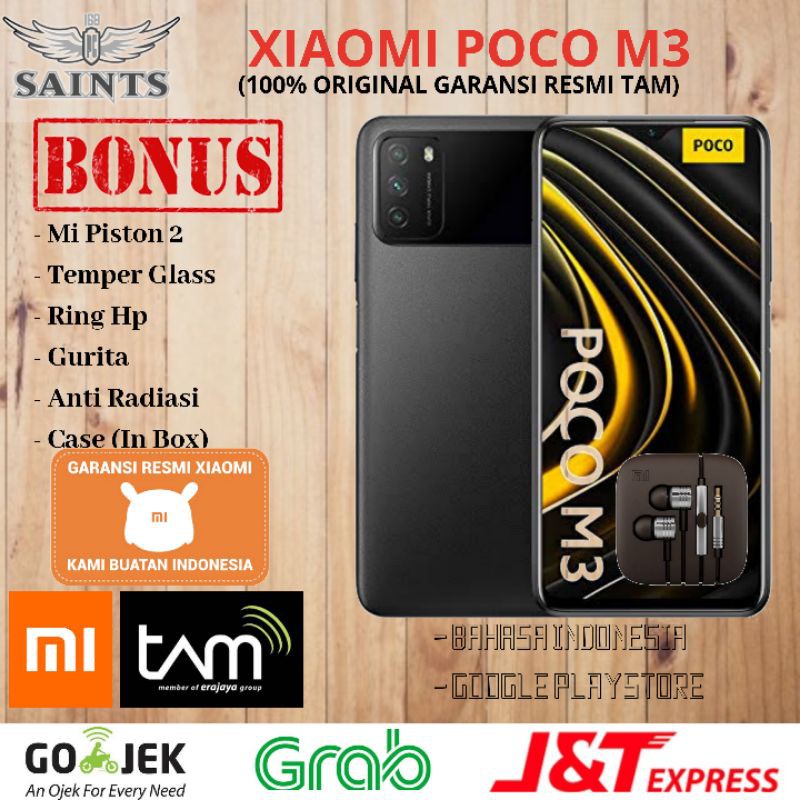 Xiaomi Poco M3 Ram 6GB Rom 128GB 6/128 & 4/64 Garansi Resmi Tam 2 Tahun-1