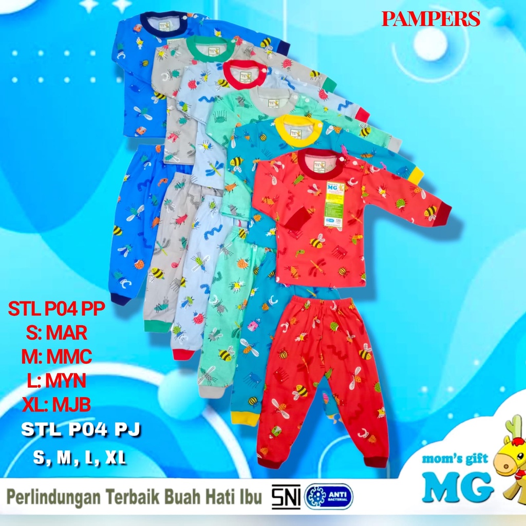 3 PCS | (SNI) VELVET LIBBY MIRROR SETELAN BAJU BAYI PANJANG KATUN BY MOM'S GIFT ART 259