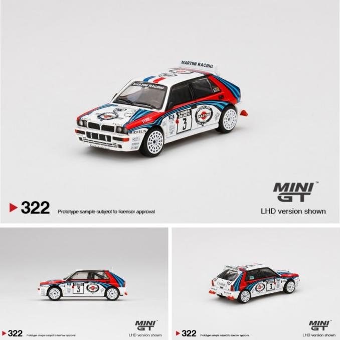 MINIGT 322 LANCIA DELTA HF INTEGRALE EVOLUZIONE 1992 RALLY 1000 LAKES