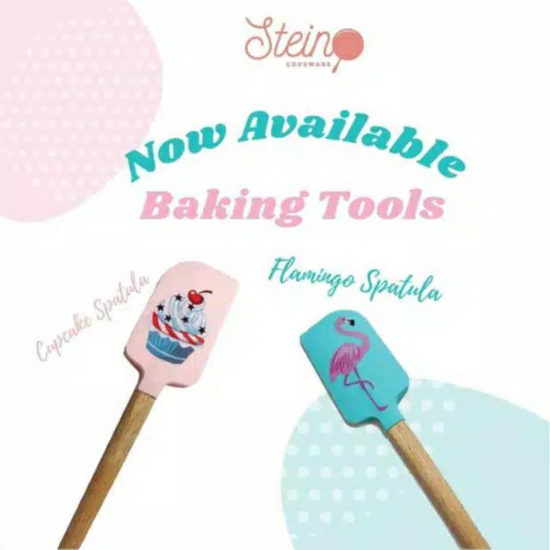 Spatula Silicon Stein(Flamingo set dan Muffinset)