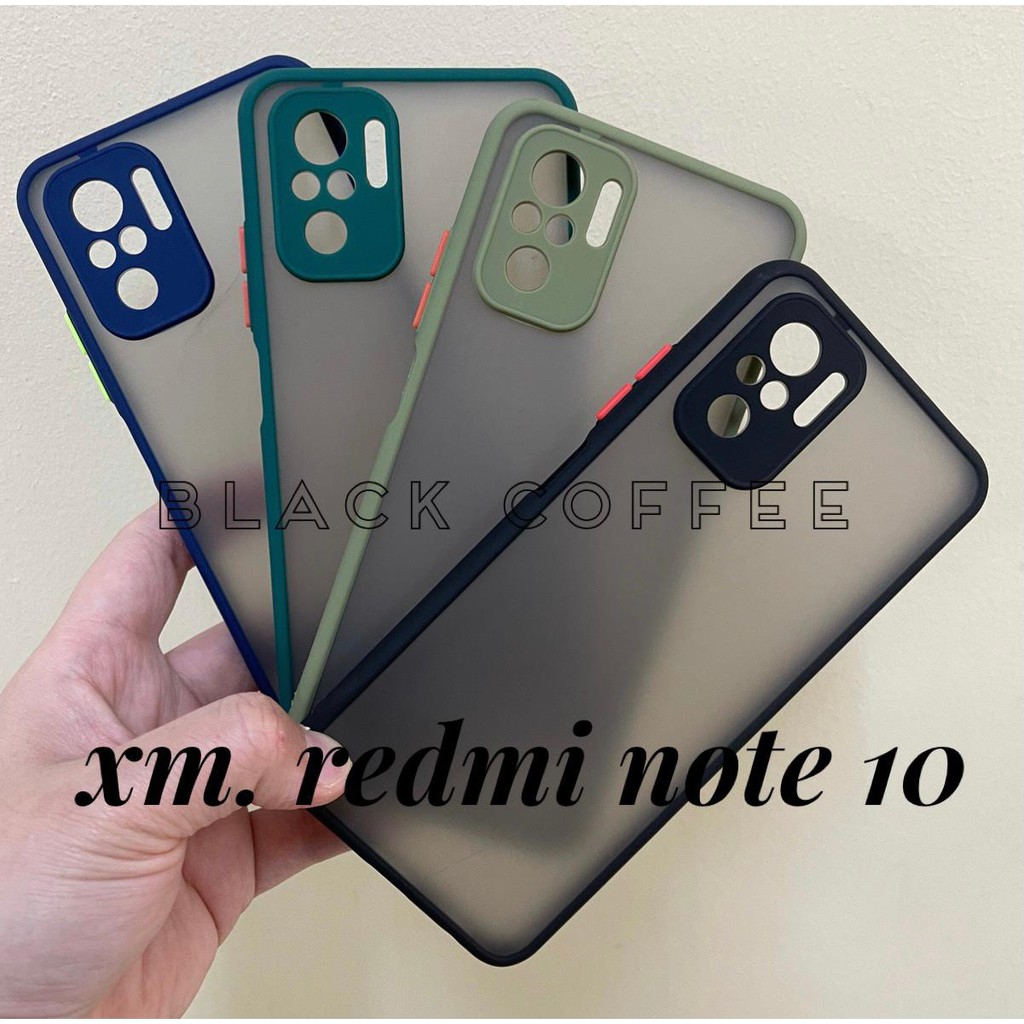 BLACK TRANSPARENT DOFF Case Xiaomi redmi note 10 2021