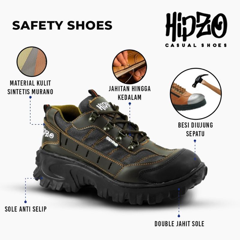 Sepatu Safety Casual Hipzo trendy