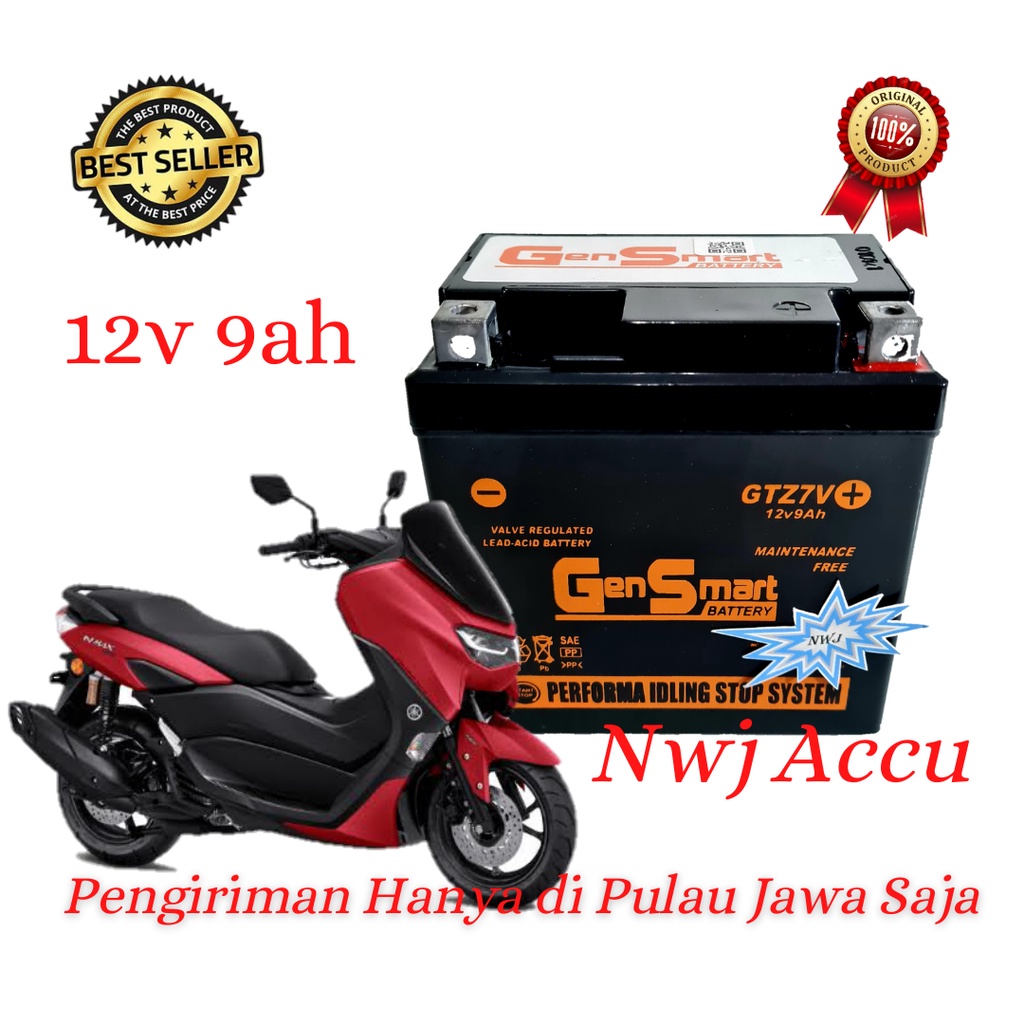 Jual Aki Motor Yamaha NMax Old Aerox 155 ABS Lexi XMax GTZ7V GTZ8V ...