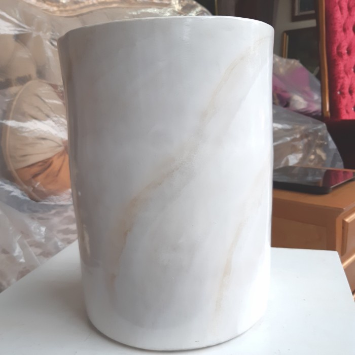 Homedecorbandung_Megaputeri | Barang Antik  | Pot Keramik Motif Granit Tinggi Besar| Bisa Bayar Dite