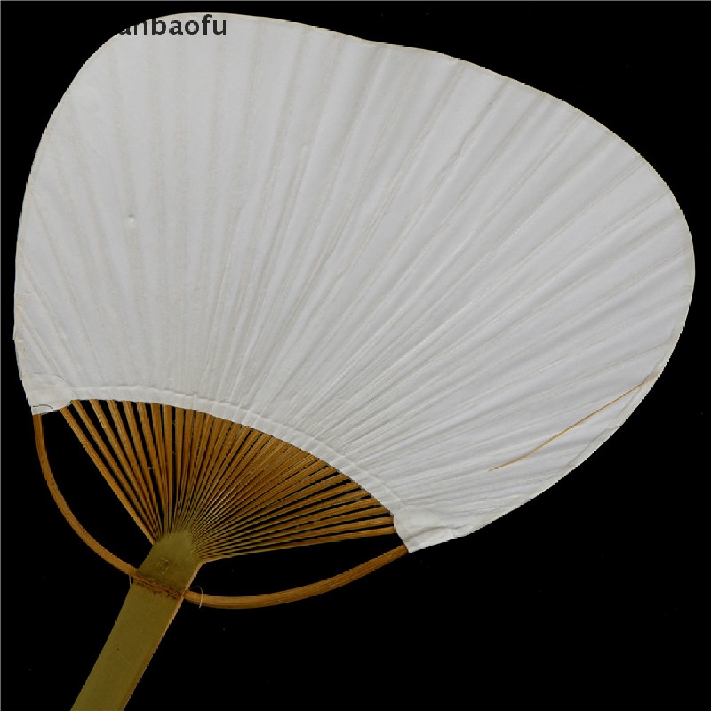 [tiantianbaofu] 1pc White Folding Elegant Paper Hand Fan Wedding Party Favors Boutique