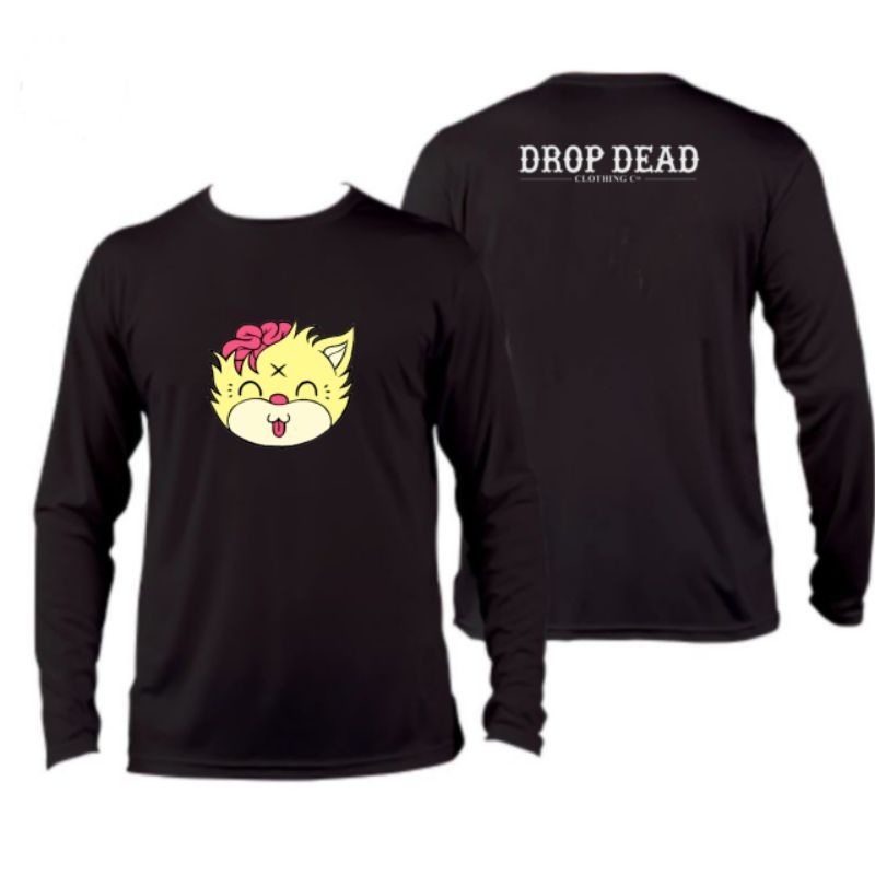 KAOS DISTRO T SHIRT DROP DEAD / DROPDEAD SABLON MUSIK METAL PREMIUM UNISEX