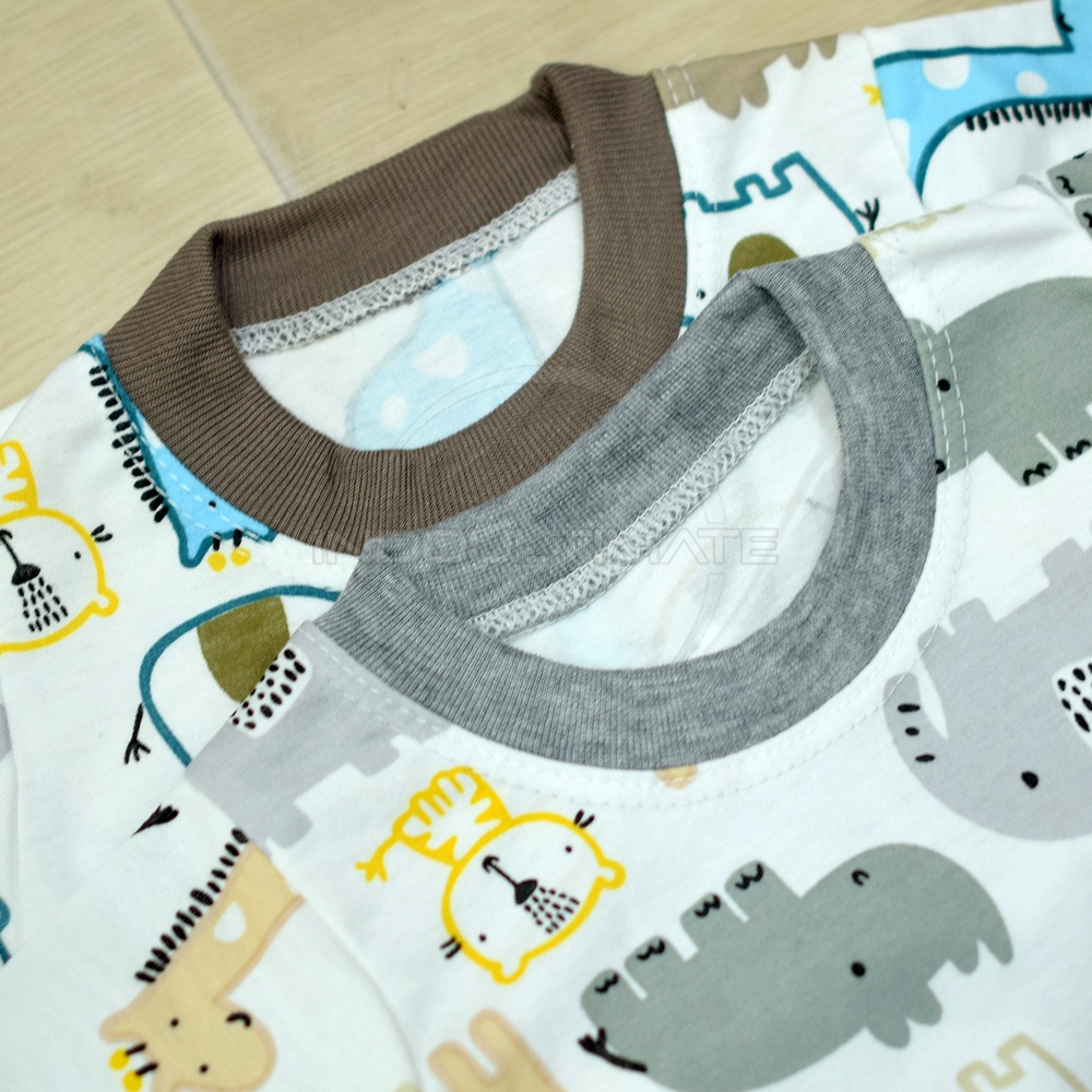 1 Set Baju Bayi Lengan Pendek + Celana Pendek Bayi BABY LEON Baju Bayi Baru Lahir Baju Harian Bayi Atasan Kaos Bayi Pakaian Bayi Celana Panjang bayi Celana Bayi Baru Lahir Perlengkapan Bayi Baru lahir Newborn SBJ-1156