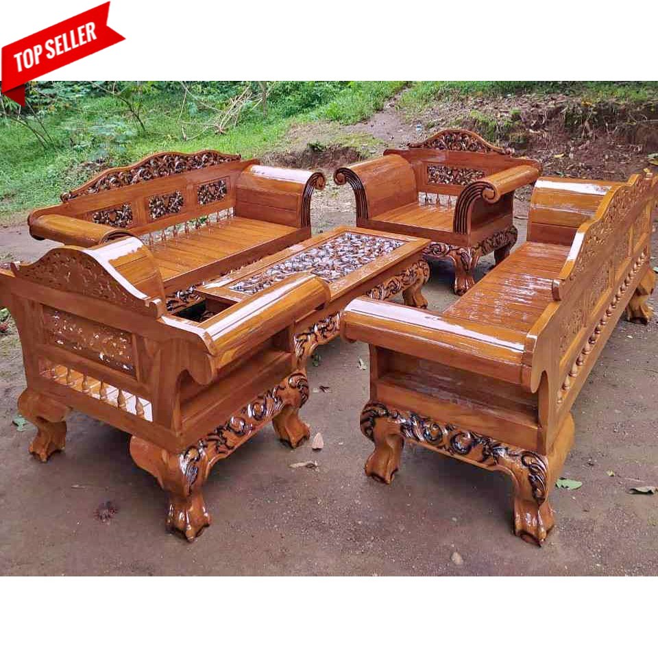 Shima Kursi Tamu jati Madura Kuku Macan , Kursi Ruang Tamu Ukir Jepara