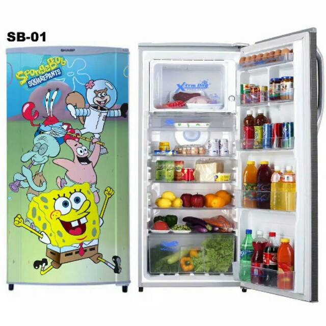 Sticker kulkas satu pintu