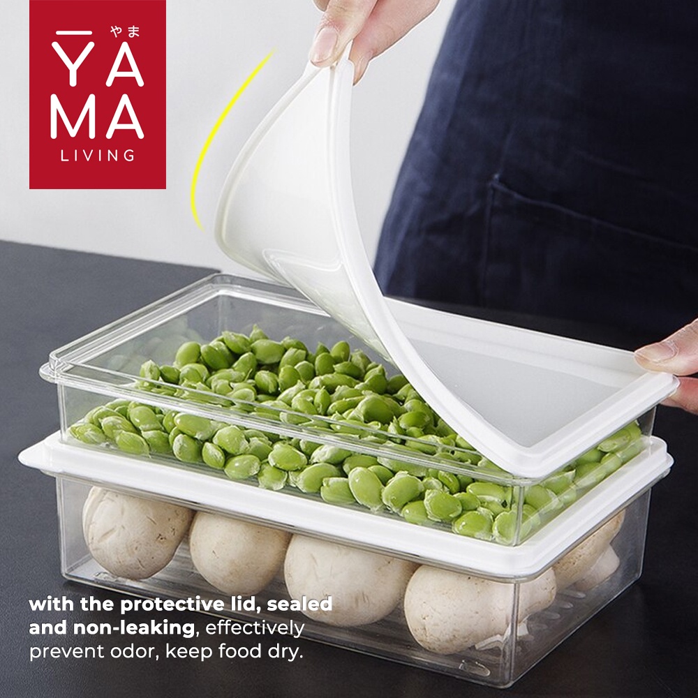 YAMA SHOKU Food Storage Fridge Organizer Kotak Penyimpanan Makanan Kulkas 450 650 1000 ml