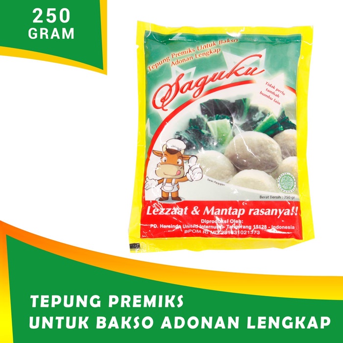 

MURAH Tepung Bakso Adonan Lengkap SAGUKU (250 gr)