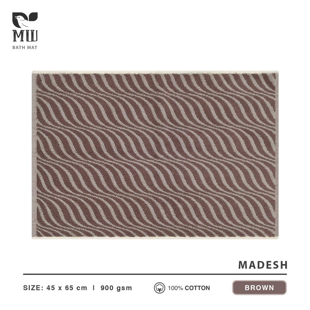 Keset Kaki Morning Whistle Madesh by Terry Palmer / Keset Kamar Mandi / Bath Mat / Dapur 42 x 65 cm