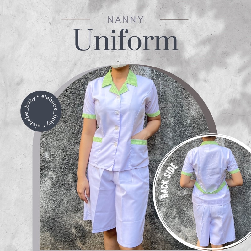 Baju Suster / Baju Baby Sitter / Seragam Suster / Nanny Uniform / Seragam Nanny / Seragam Baby Sitte