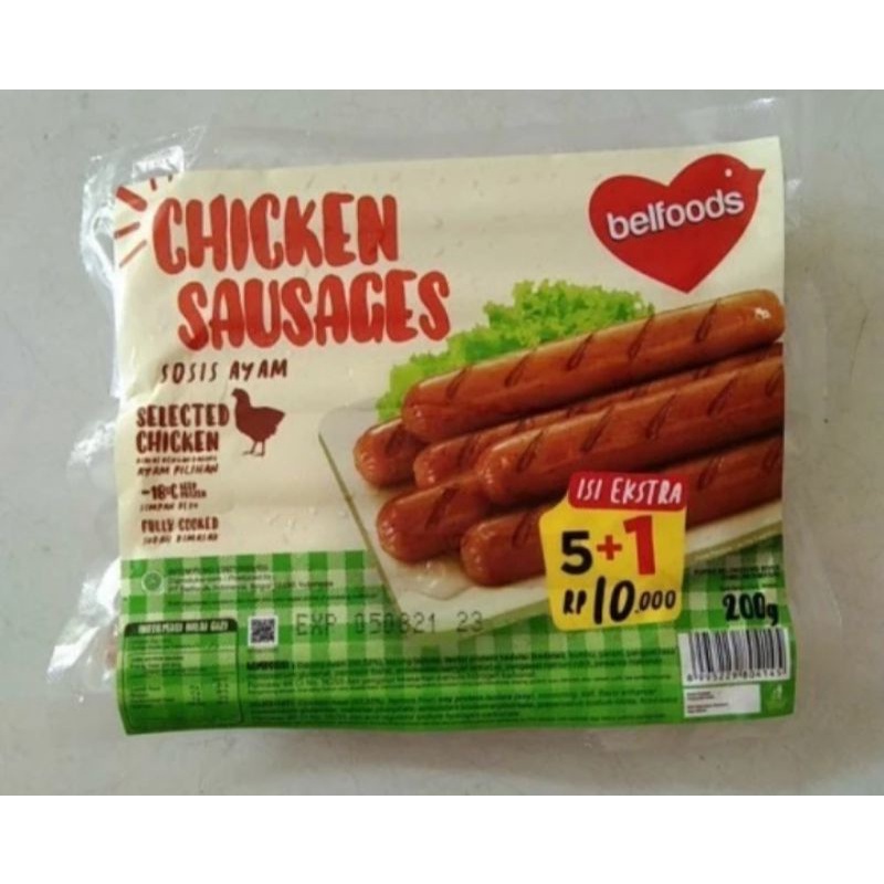 

Sosis Ayam Belfoods 200 Gr Frozen Food Murah | Makanan Beku | Olahan Daging Ayam Siap Goreng