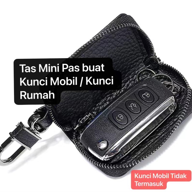 AM-26 Dompet Gantungan Kunci Mobil Motor Car Key Bag Bisa Kunci Rumah / Motor Bahan Kulit Sintesis