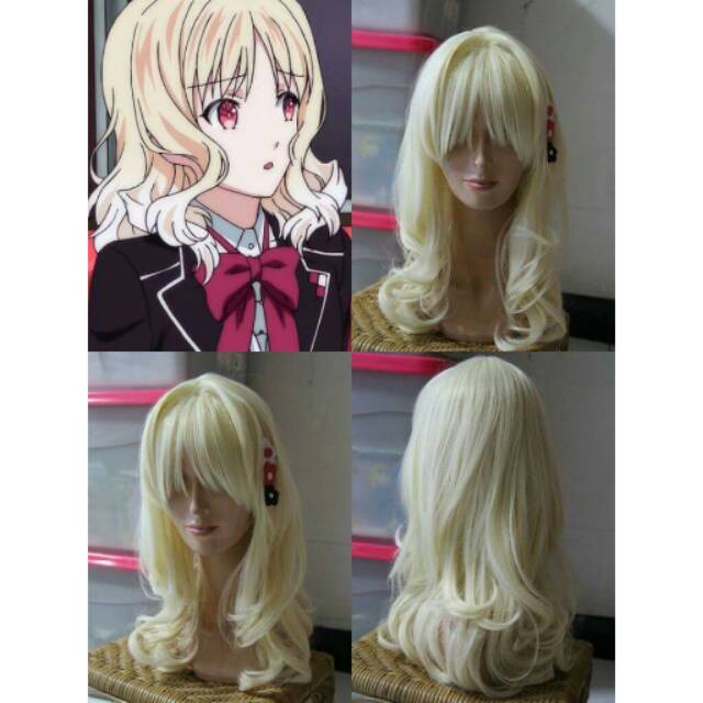 Yui komori diabolik lovers wig / pale blonde wig