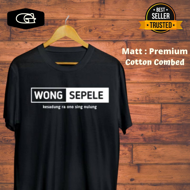 Kaos Distro Wong Sepele / Kaos Pria Wanita Kata Kata Jawa Lucu Terkini