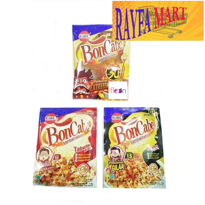

Bon Cabe Level 10 / 15/ 30 SACHET Sambal Tabur - Lv 10 Sachet