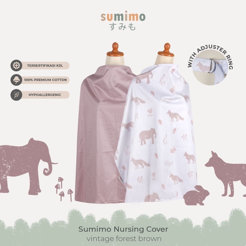 Sumimo NURSING COVER / AURORA Apron Menyusui / Kain Penutup Ibu Menyusui (Free Pouch)