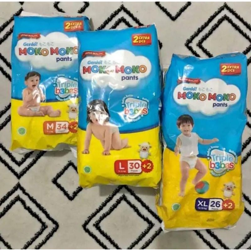 POPOK BAYI DIAPERS ANAK PANTS POPOK GENKI MOKO MOKO