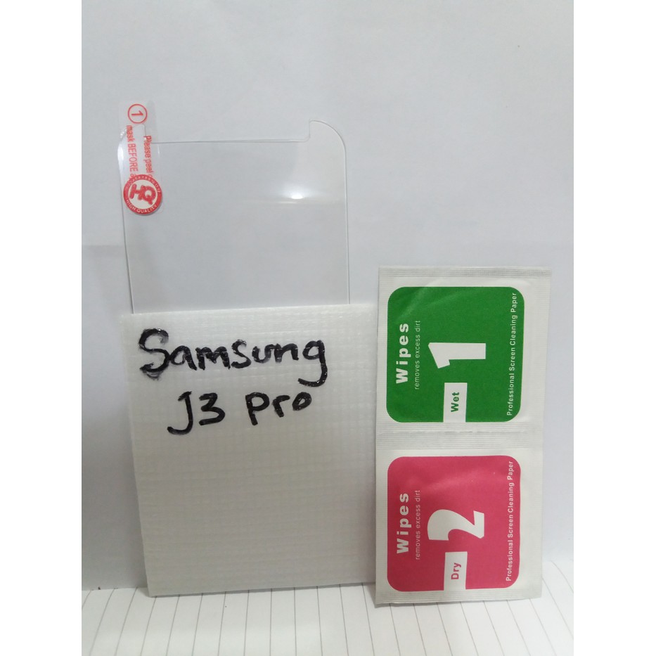 Tempered Gorilla Glass kaca Samsung j3 Pro murah meriah