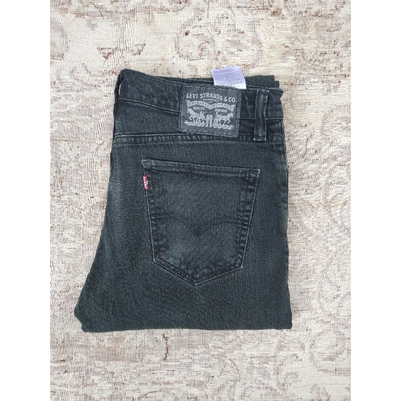 levis 511 hitam slim fit second original size 34