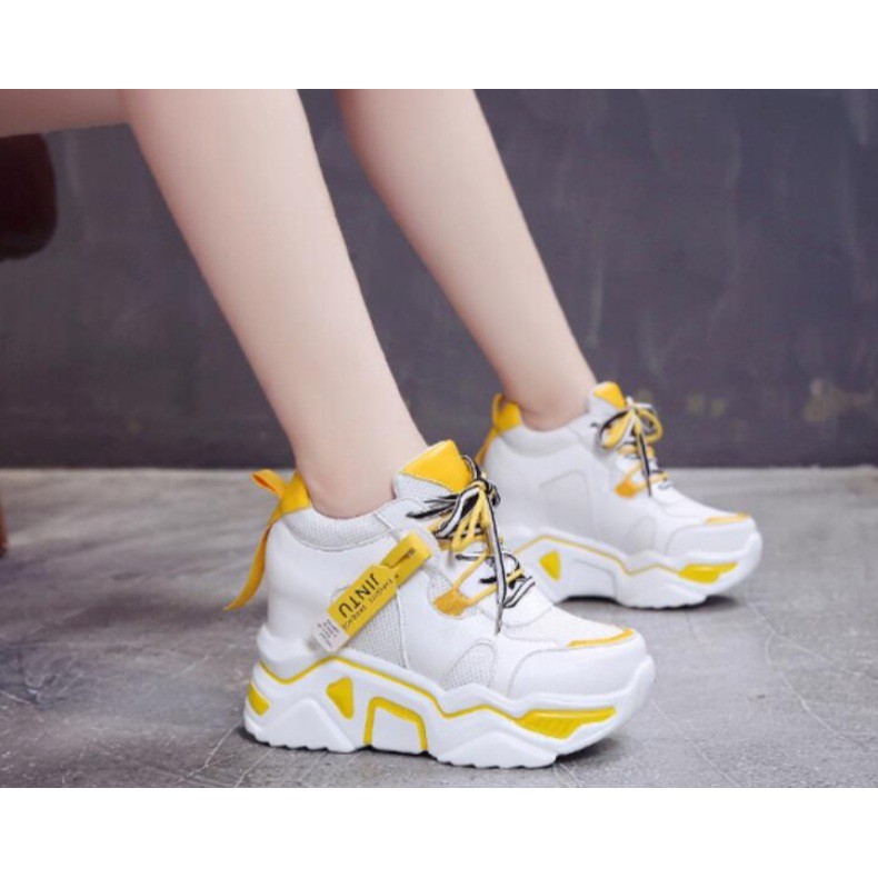 Sepatu Sneakers Wanita Hak Tebal AS101