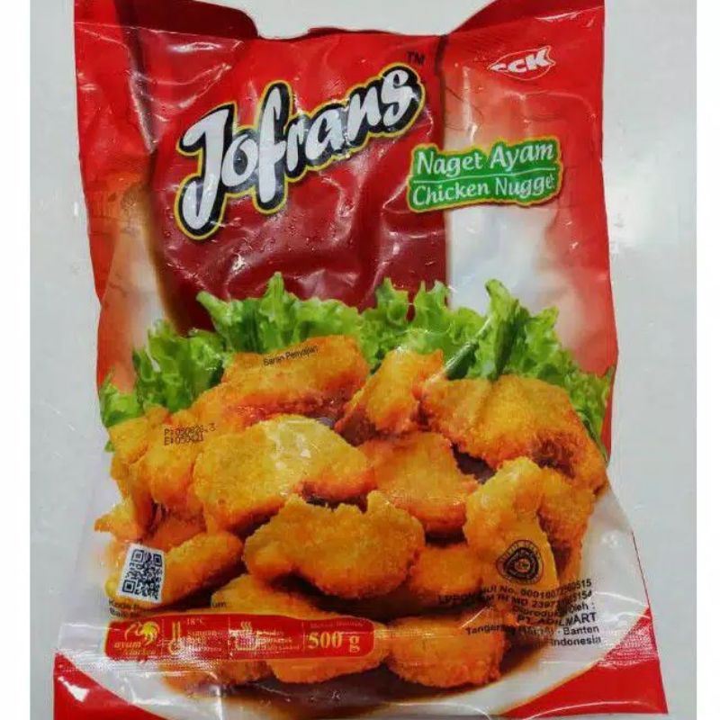 

Jofrans Chicken Nugget 500gr / Naget Ayam / Nugget Ayam