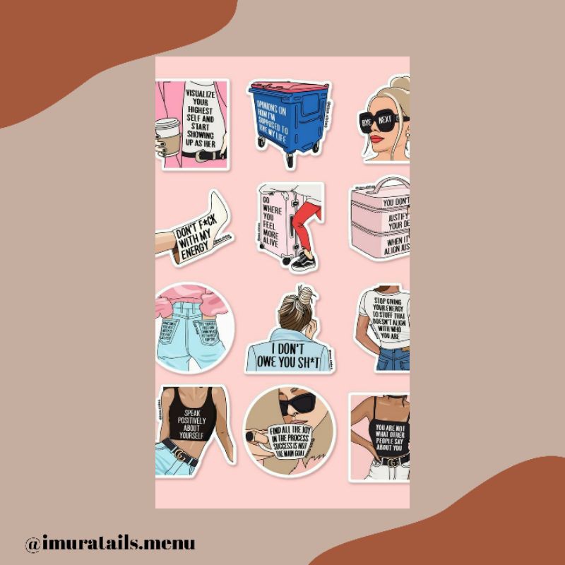 53pcs Sticker Tumblr Lifestyle