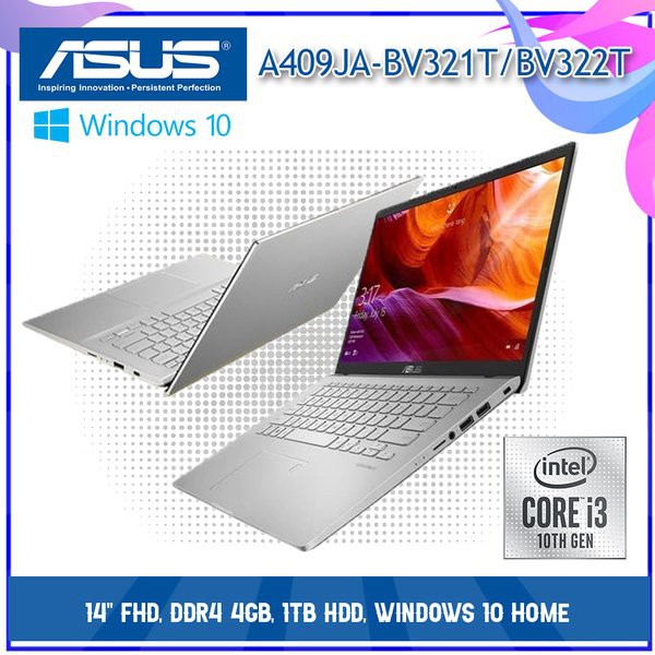 Laptop asus a409Ja-Bv321T i3-1005G1 hdd 1tb 4gb ddr4 IHD windows 10