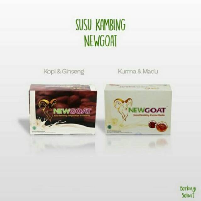 

NEWGOAT PAKET 2 BOX - Susu Kambing Kurma Madu & Susu Kambing Kopi Ginseng