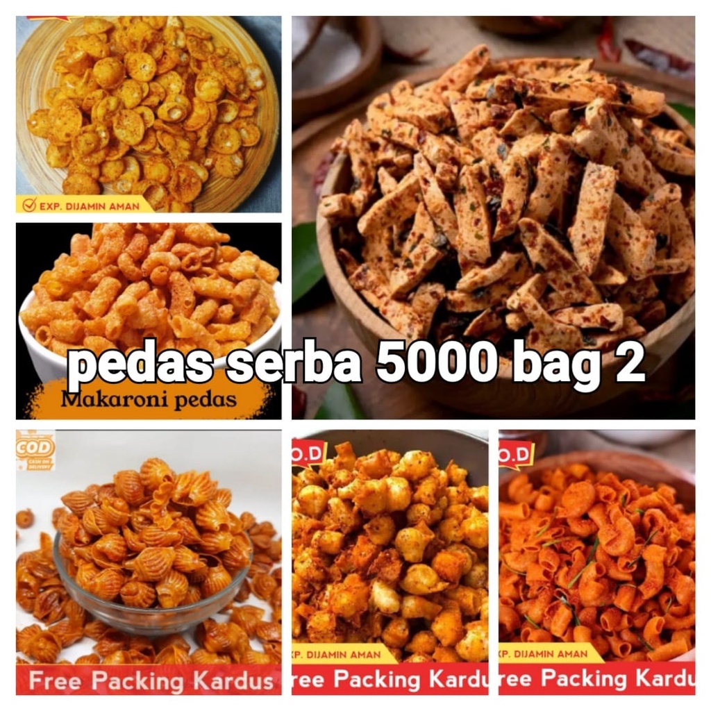 

SNACK KILOAN MAKANAN RINGAN CAMILAN PEDAS SERBU SERBA 5000