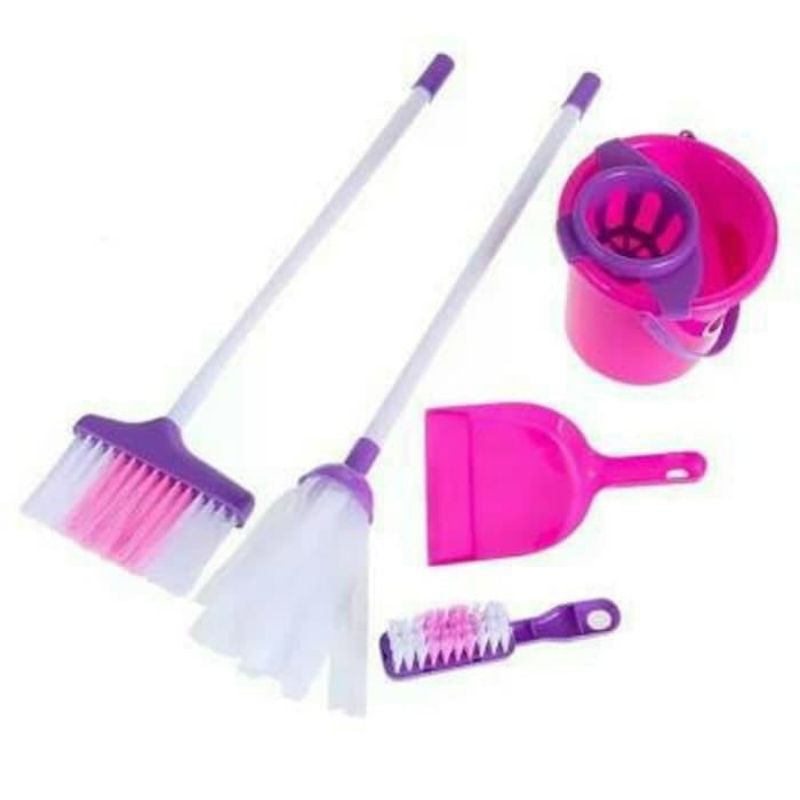 PROMO (COD) MAINAN ANAK PEREMPUAN CLEANING SET KANTONG - MAINAN SAPU SAPUAN CLEANING CAR-1