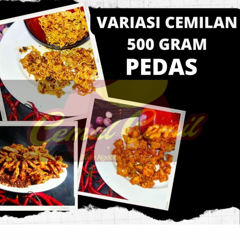 

VARIAN CEMILAN PEDAS SIZE 500 gram by juragan