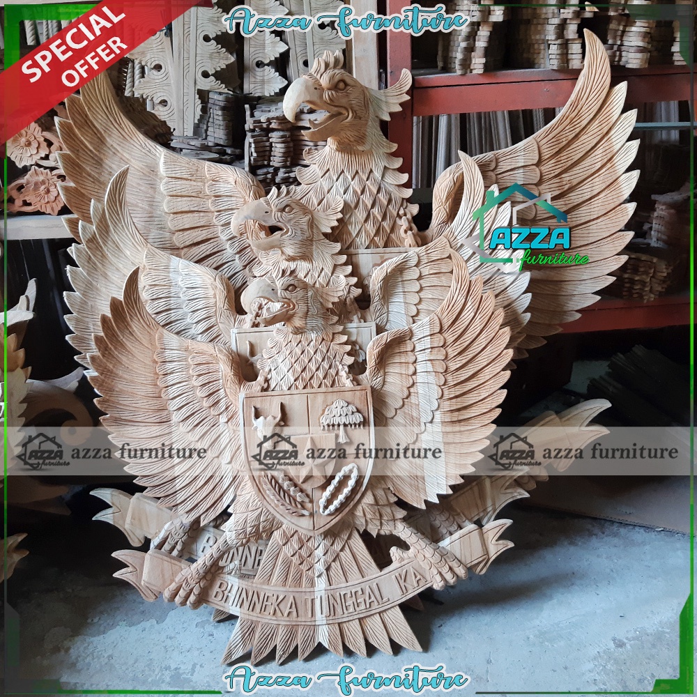 Jual Lambang Garuda Pancasila Kayu Jati Ukir Shopee Indonesia