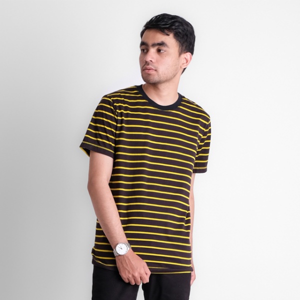 BAJU SALUR PRIA WARNA KUNING KAOS COWOK TERBARU T SHIRT ORIGINAL 344