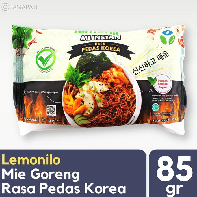 

Lemonilo - Mie Instant Rasa Pedas Korea 85gr - Mie Sehat