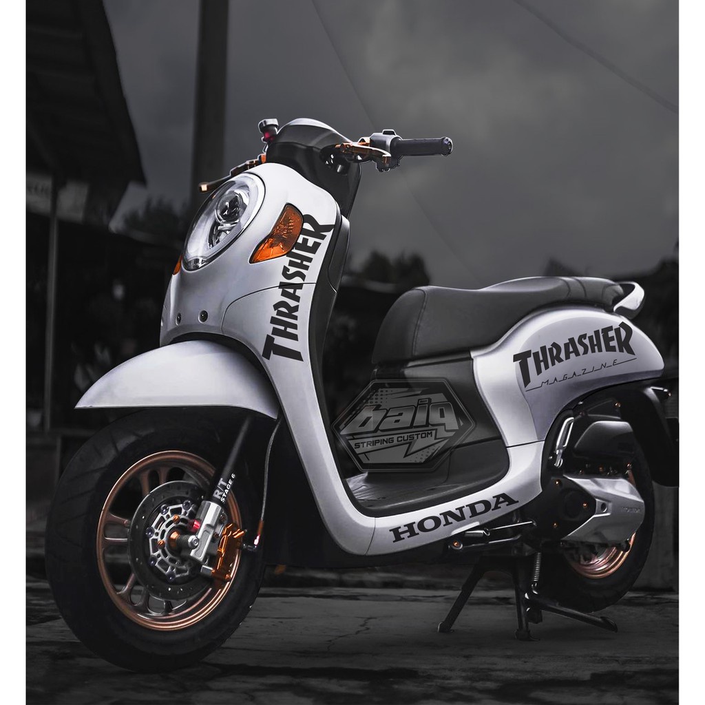 STIKER CUTTING STRIPING SCOOPY THRASHER CUTTING STIKER MOTOR SCOOPY