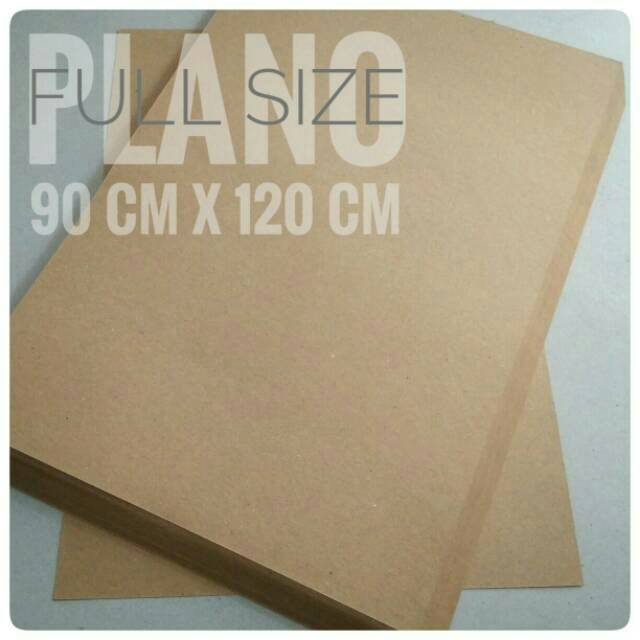 

( 5 Lembar ) Kraft Liner 200 Gsm / Kertas Samson Karton Uk 90 cm X 120 cm