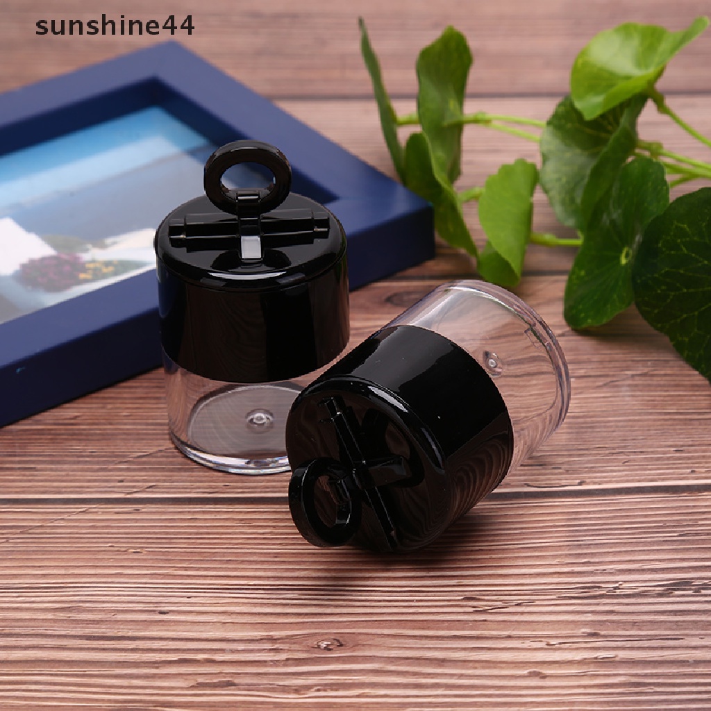 Sunshine 10g Botol Plastik Kosong Portable Dengan Puff Untuk Bedak Tabur